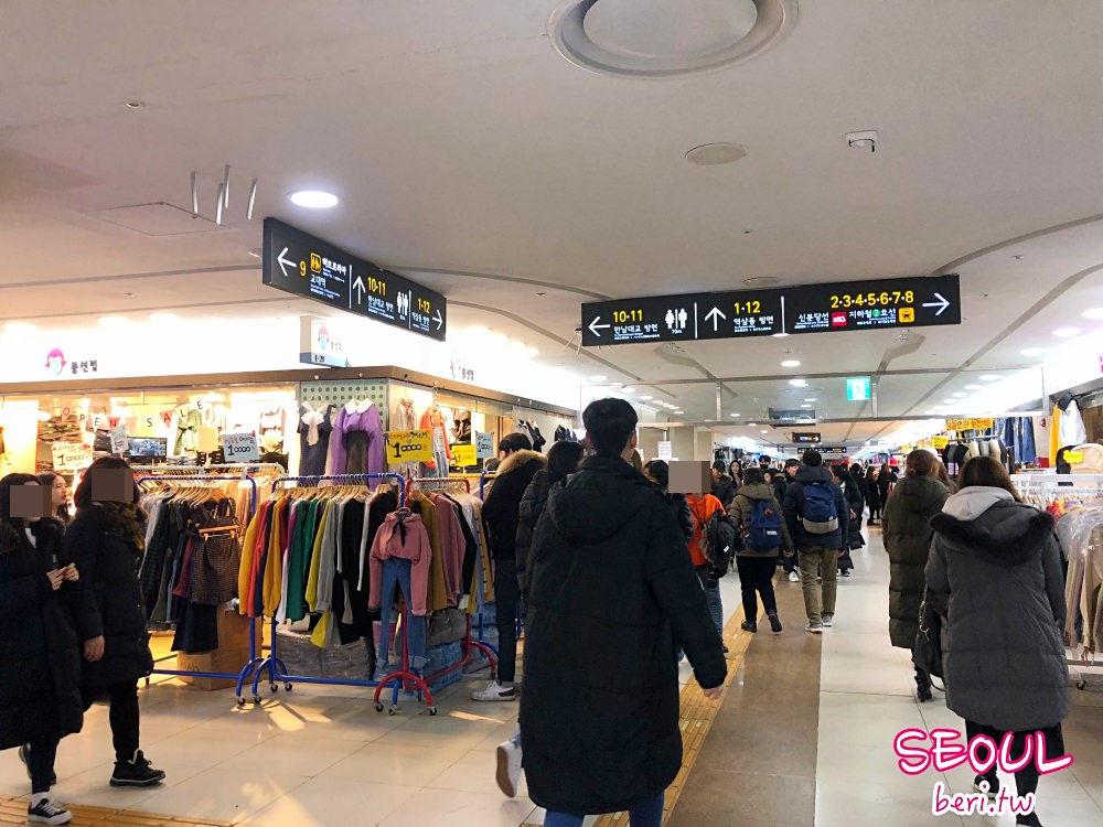 【韓國首爾購物】江南地下街逛街地圖，便宜韓國服飾天堂！各大地下街比較