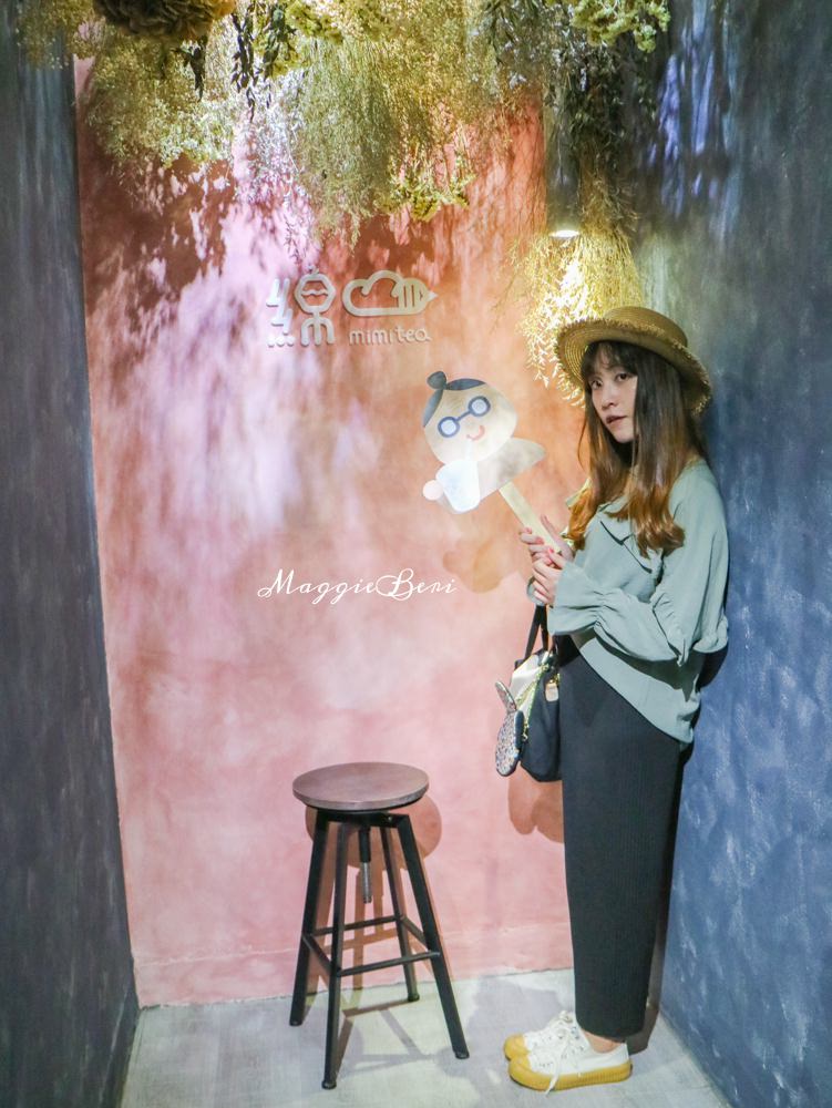 台北｜綿綿mimitea 粉嫩裝潢，還有充滿乾燥花的攝影棚，門口盪鞦韆 東區飲料推薦
