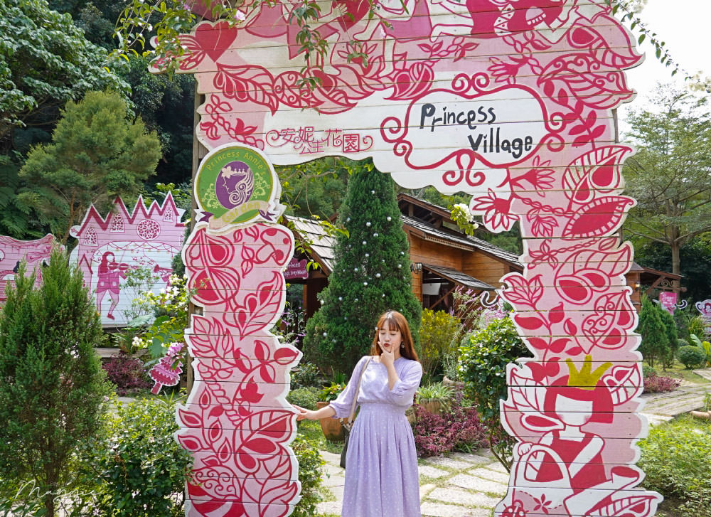 【台中新社景點】充滿粉紅泡泡的香草花園「安妮公主花園」，新社山林裡的夢幻秘境，療癒到少女心爆發～