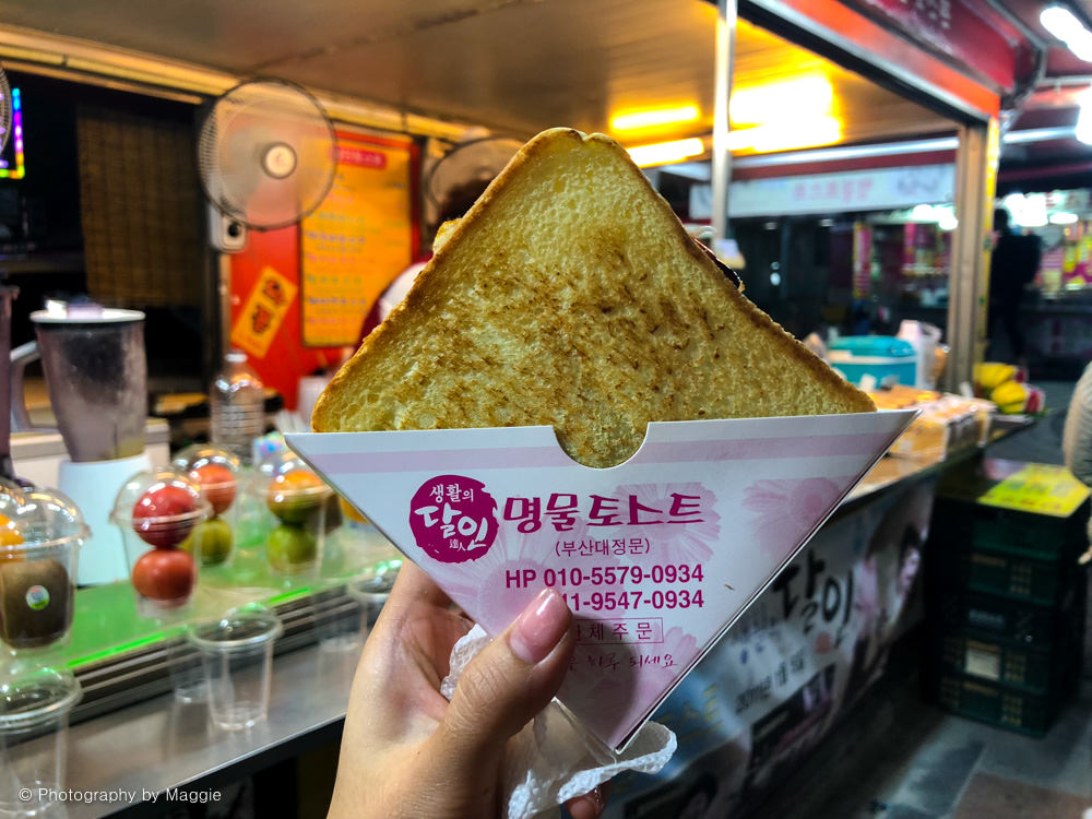 【釜山美食】釜山大學必吃的「名物吐司」現點現煎的美味三明治！釜山大學平價美食