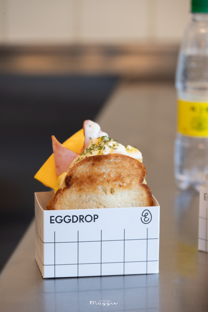 【釜山美食】EGG DROP海雲台站分店，韓國必吃歐姆蛋厚片三明治料超多
