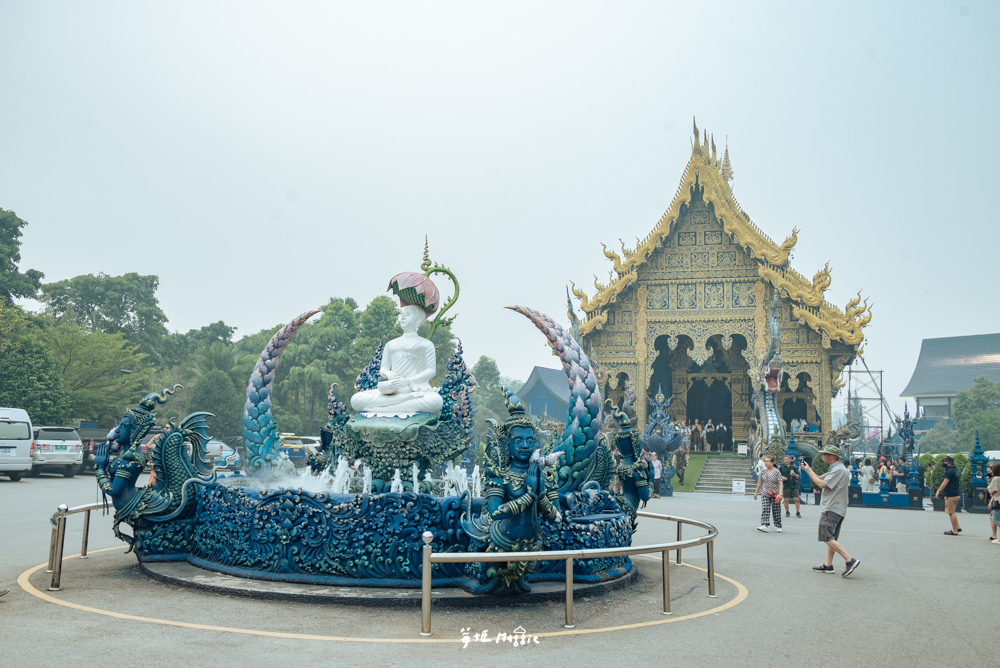 【泰國清萊】藍廟Blue Temple舞虎寺，華麗虛幻的藍色佛寺，彷彿掉入海底國度