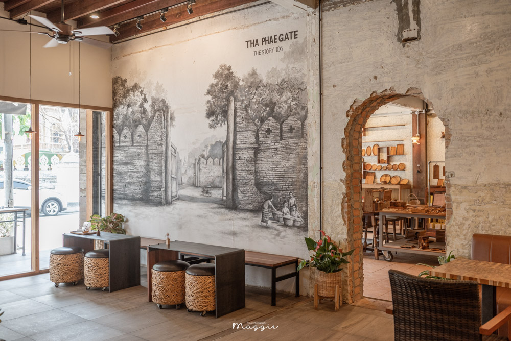 【泰國清邁】The Story 106 會說故事的老屋咖啡廳，塔佩門附近 治癒系原木感空間