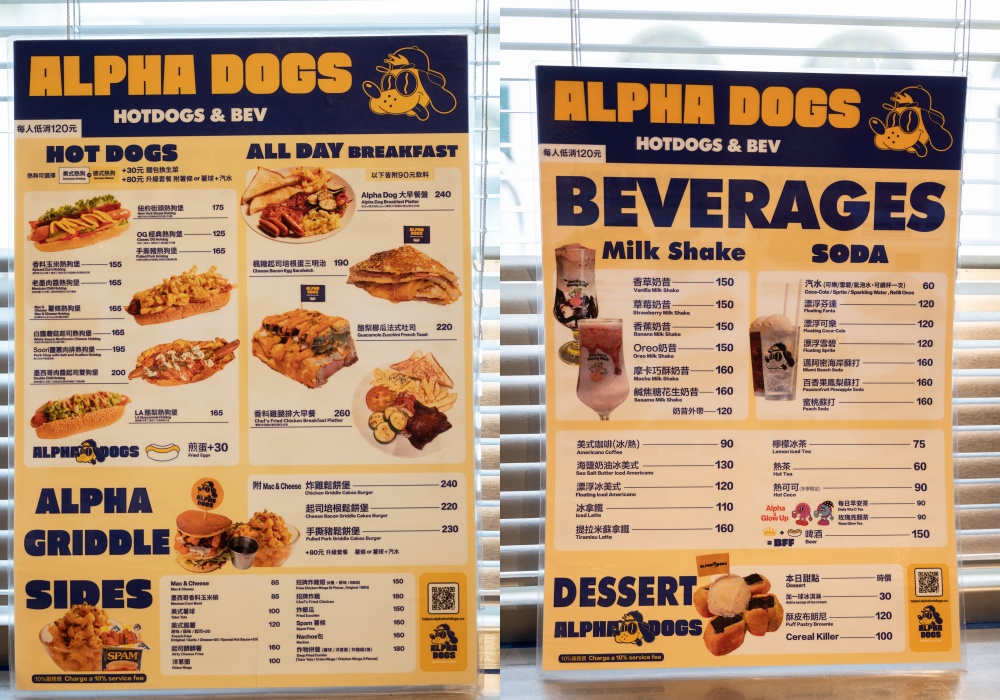 【台北中山】ALPHA DOGS 美式熱狗堡，復古潮流速食小店