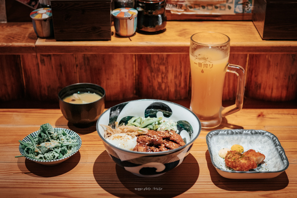 《台北日式料理》微風建一食堂，商業午餐定食極致享受，必嚐澎湃的招牌生魚丼與和牛燒肉丼
