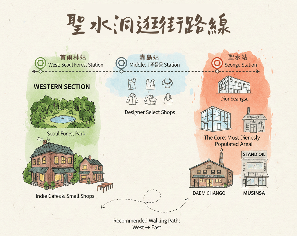 聖水洞逛街路線圖
