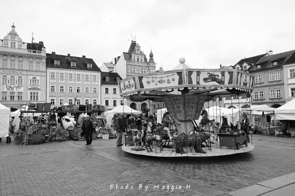 捷克CB小鎮（České Budějovice）百威啤酒的故鄉、童話般的市政廳廣場