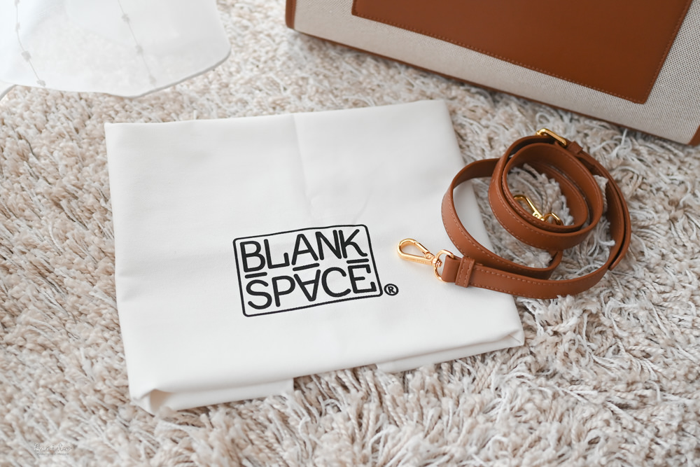 BLANK SPACE評價與開箱，訂製印字皮革帆布包，絕對不會撞包