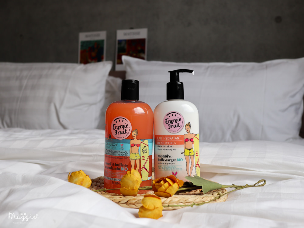 療癒系沐浴｜南法有機品牌Energie Fruit衝浪女孩系列，大溪地梔子花沐浴膠、身體乳，徜徉於南法的大自然沐浴SPA
