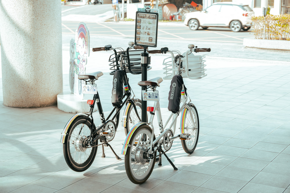 【日月潭腳踏車出租】OPENBIKE自行車出租，便宜好騎電輔車、變速車、寵物車
